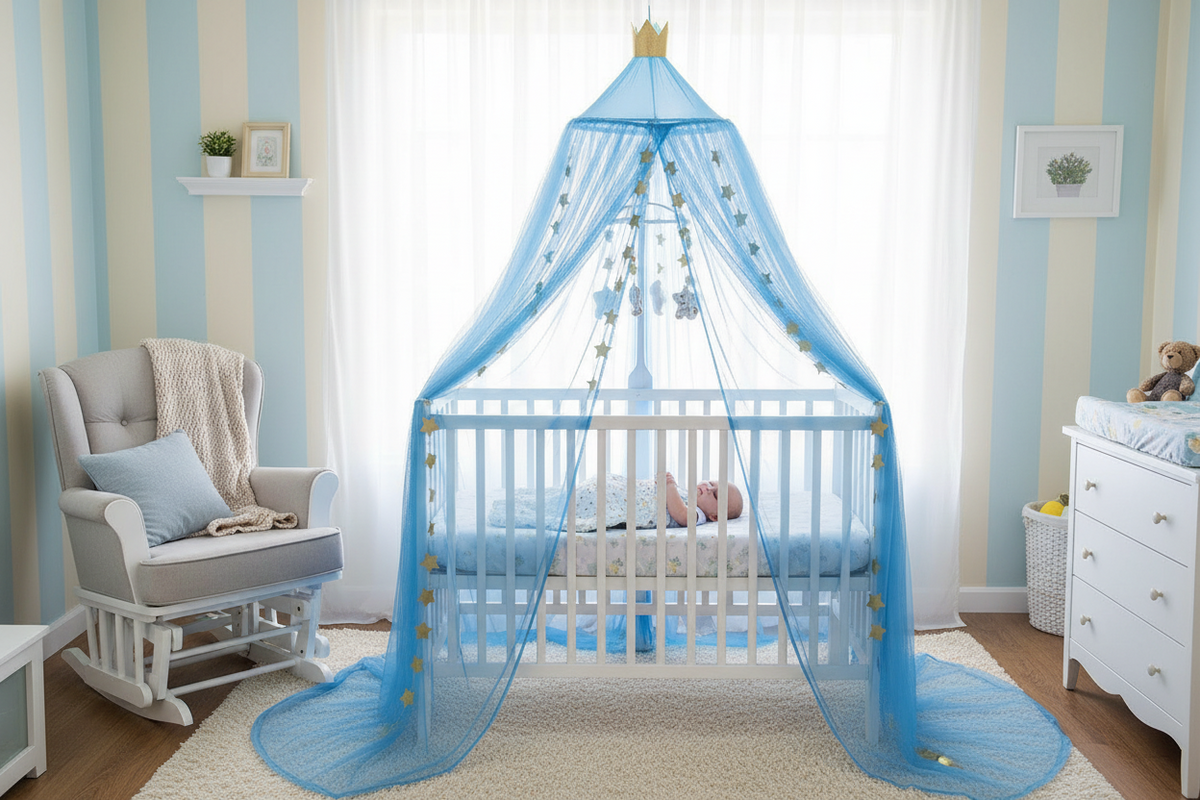 Lit bébé Moustiquaire-chateaux-bulle