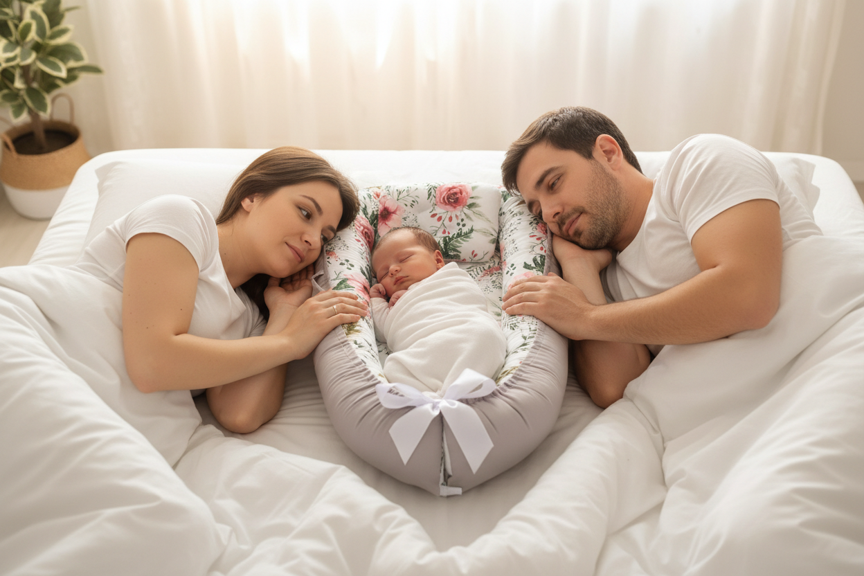 dreducteur de lit bebe-fleuri-petale-confort