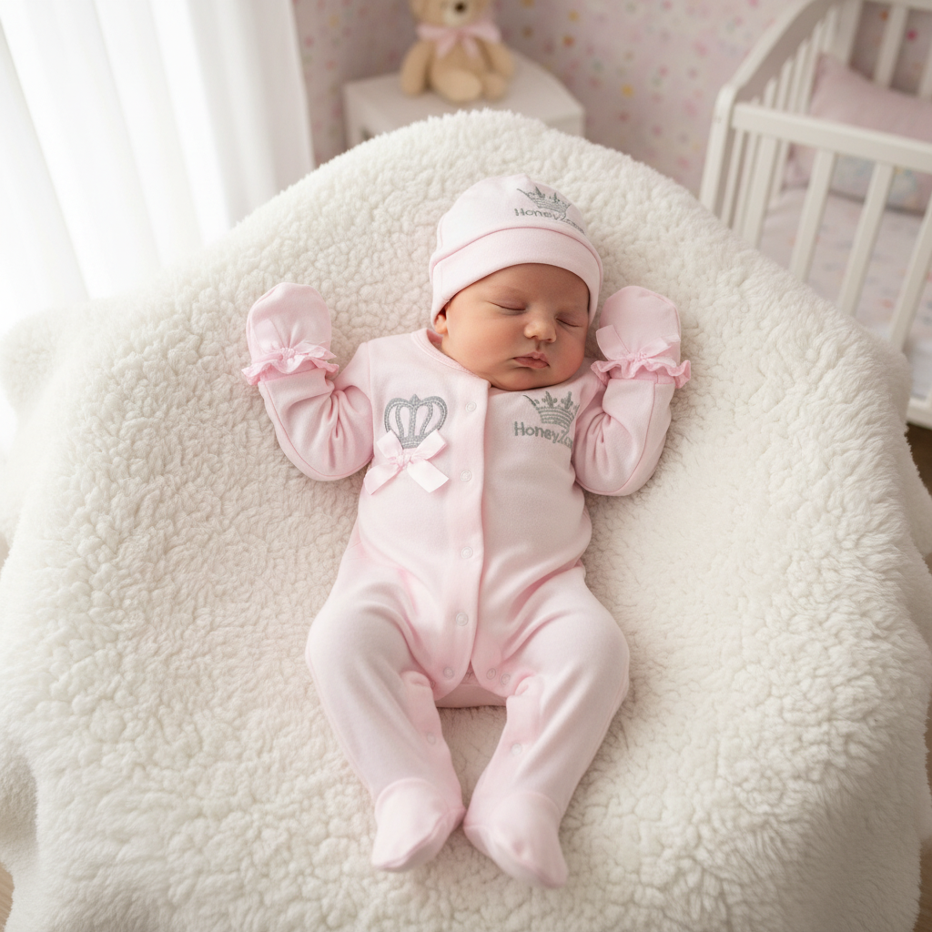 pyjama bébé rose royale