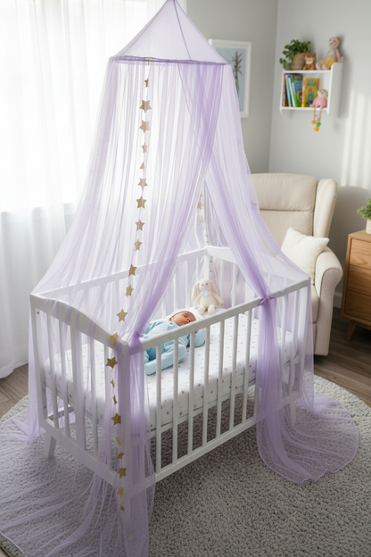 Lit Bébé Moustiquaire-chateaux-sereines