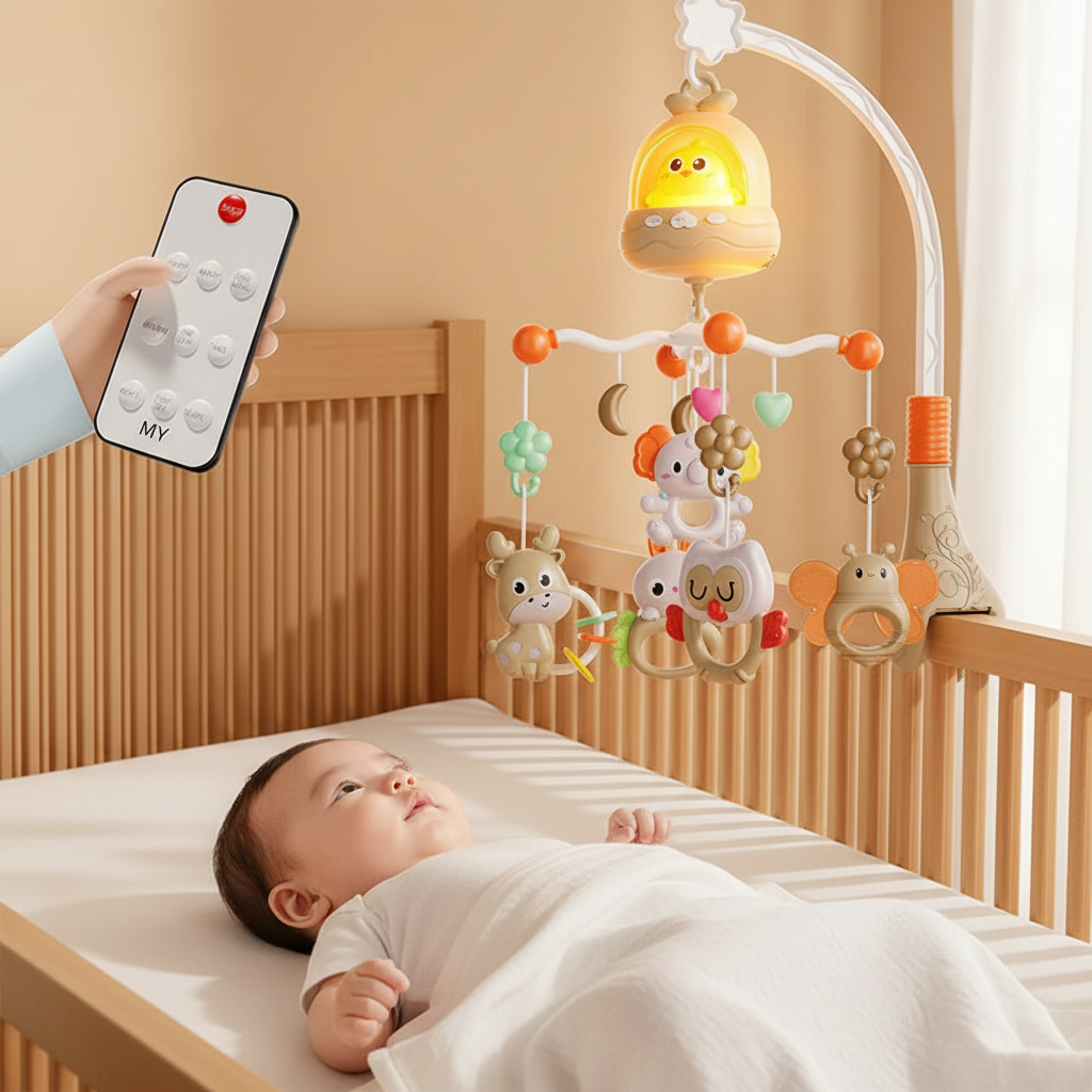 Mobile musicale pour bébé apaisant et rassurant