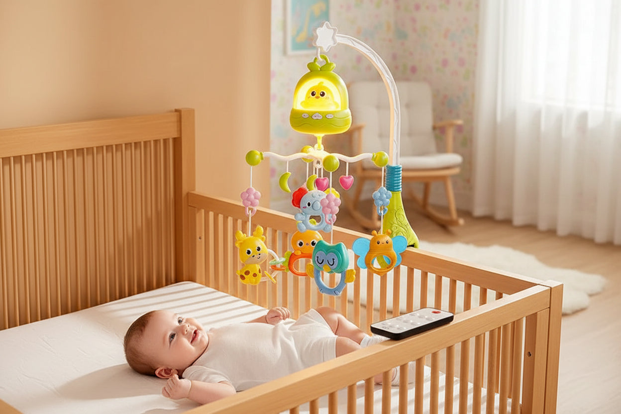 Mobile musicale pour bebe magie joyeuse