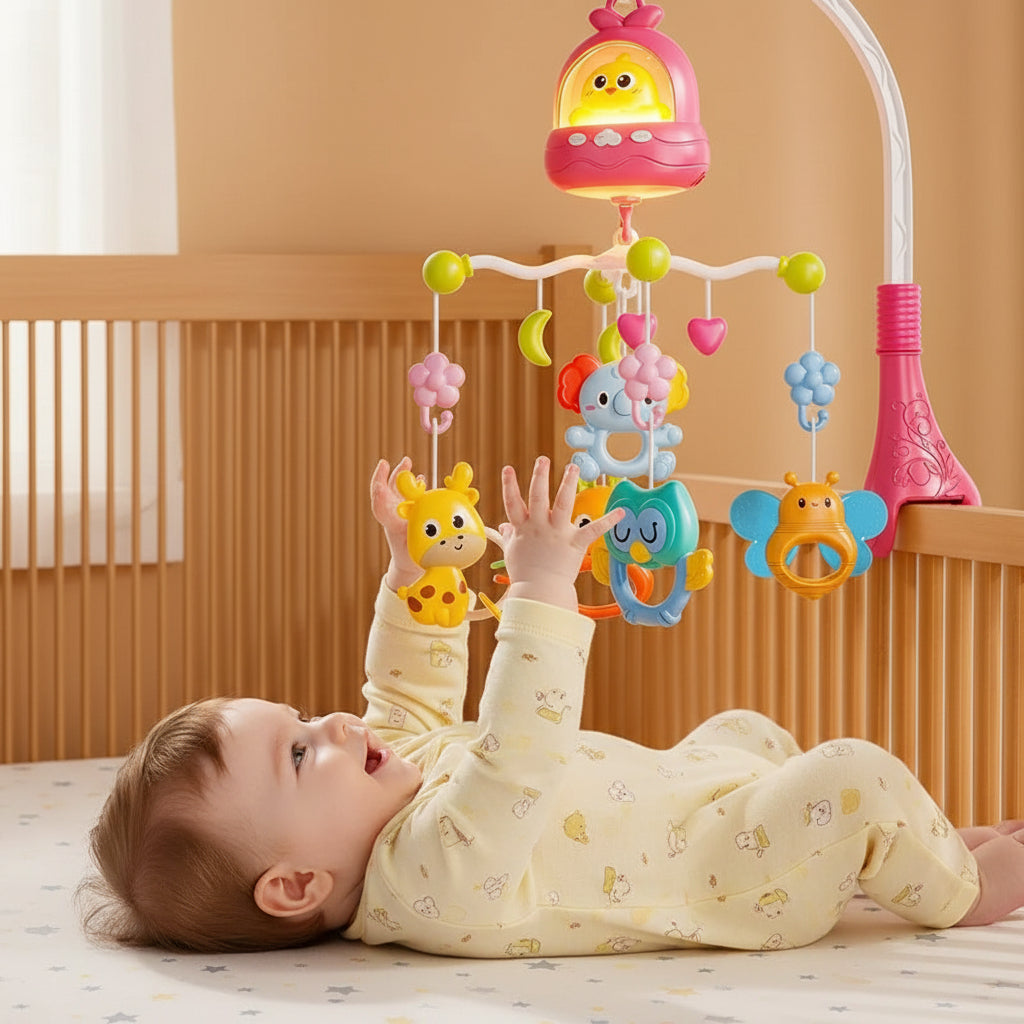 Mobile musicale pour bebe magie vitesse évolutif