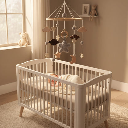 Mobile pour bébé bois hochet