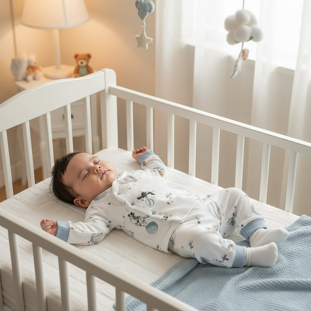 Pyjama bébé garçon cocon bleu