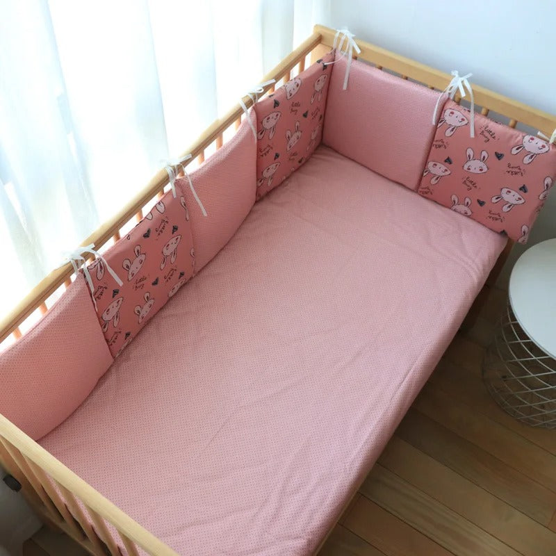 Tour de lit-rose-lapin