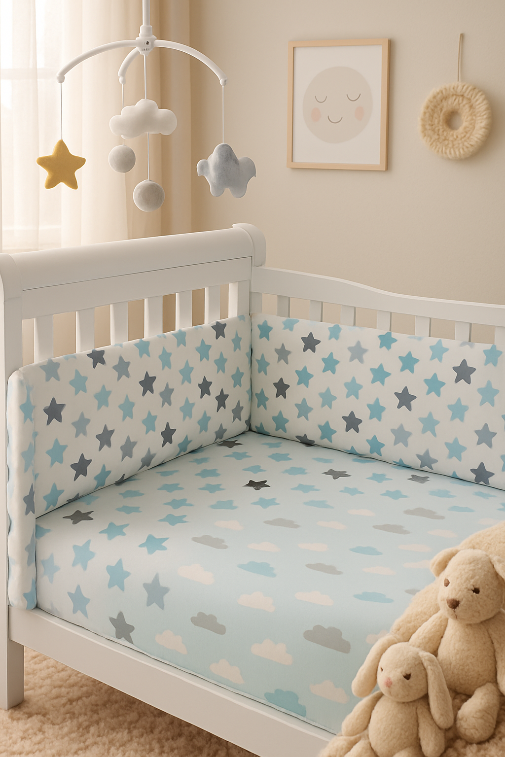 Tour de lit bebe_étoile