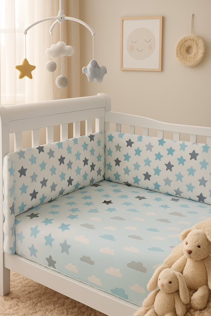 Tour de lit bebe_étoile