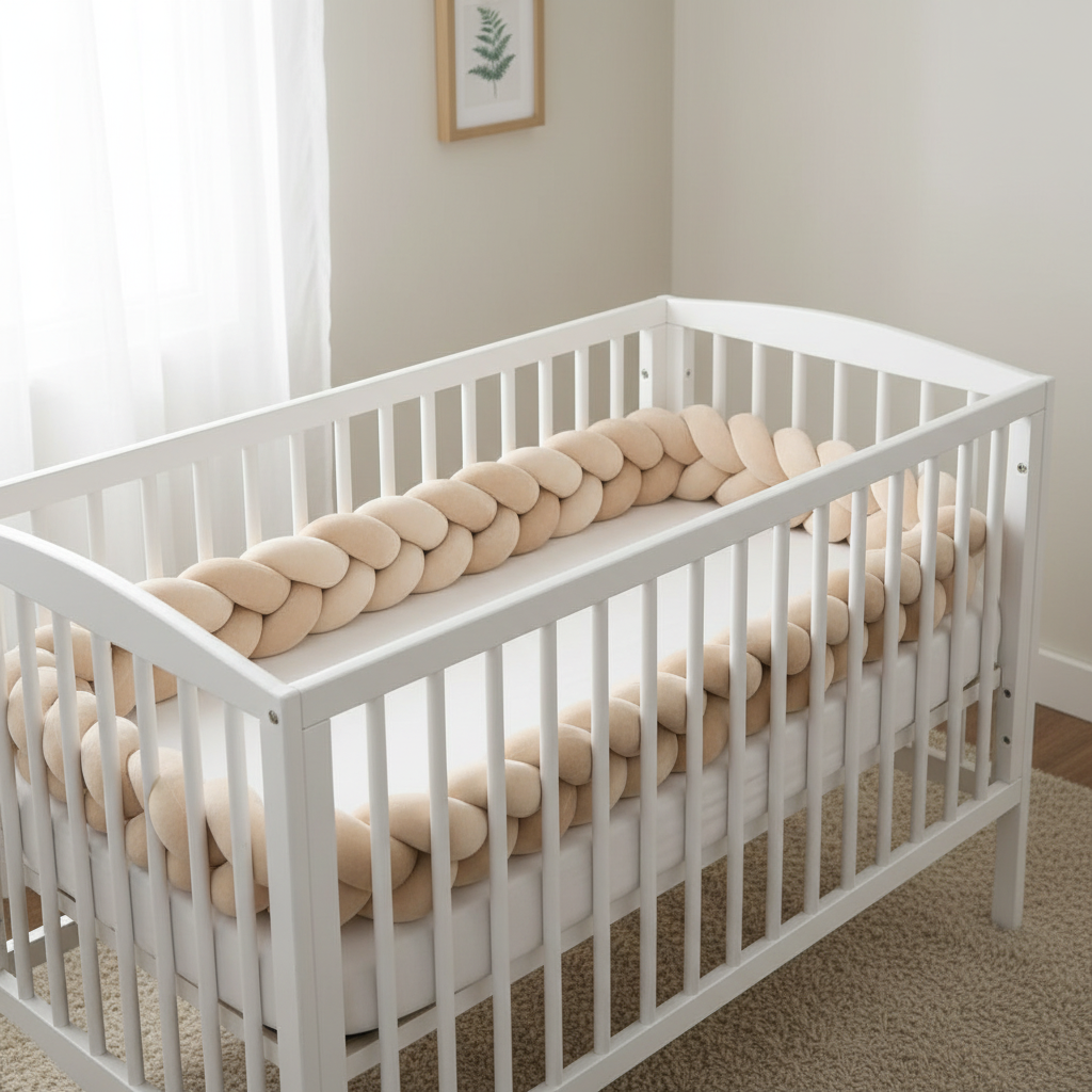 Tresse de Lit Bébé | Cocon Protecteur Velouté - Sécurité Douce | Baby Astrance