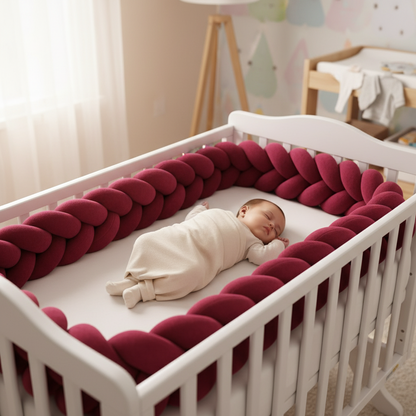 Tresse de Lit Bébé | Cocon Protecteur Velouté - Sécurité Douce | Baby Astrance