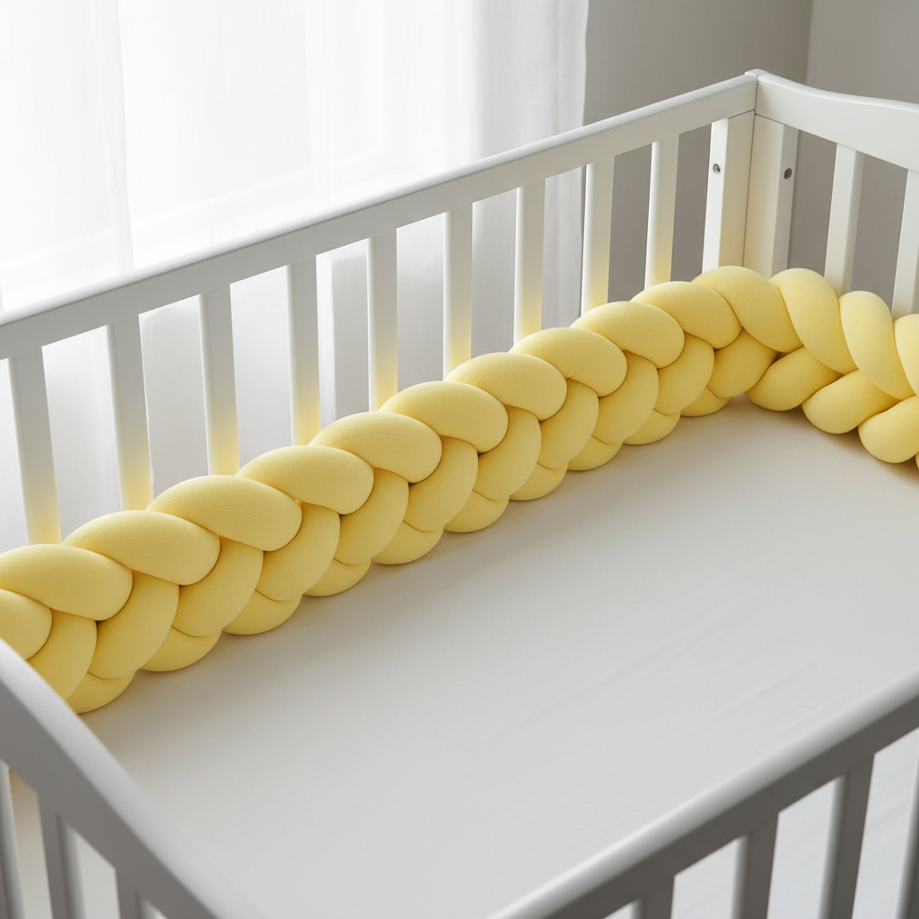 Tresse de Lit Bébé | Cocon Protecteur Velouté - Sécurité Douce | Baby Astrance