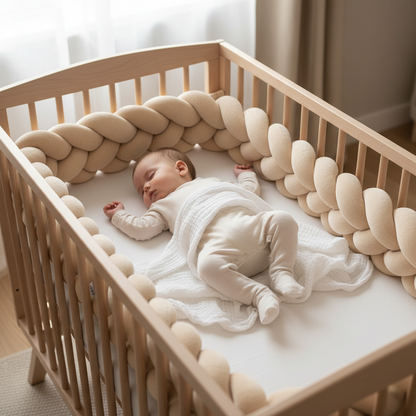 Tresse de Lit Bébé | Cocon Protecteur Velouté - Sécurité Douce | Baby Astrance