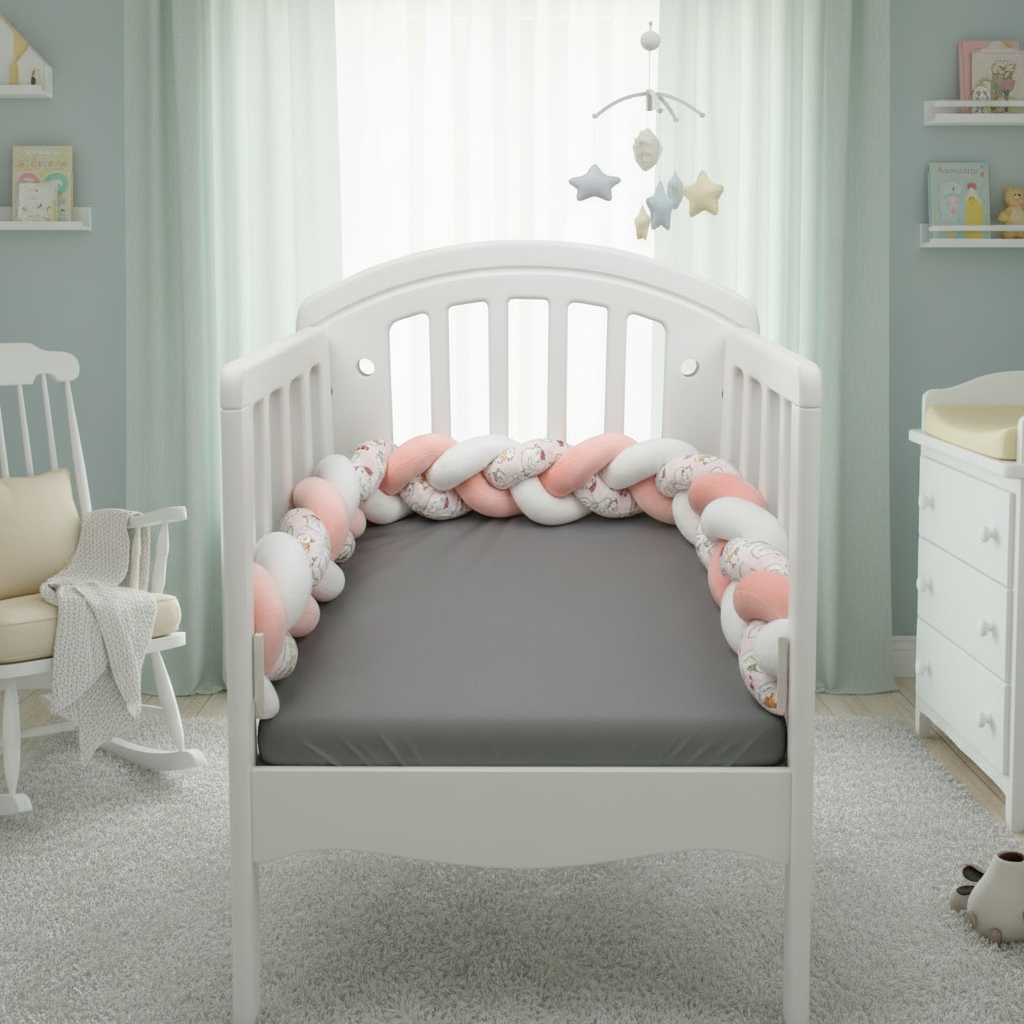 Tresse tour de lit | Protection Douce - Sécurité & Confort | Baby Astrance