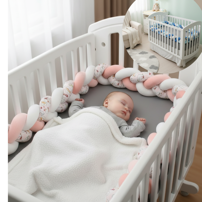 Tresse tour de lit | Protection Douce - Sécurité & Confort | Baby Astrance