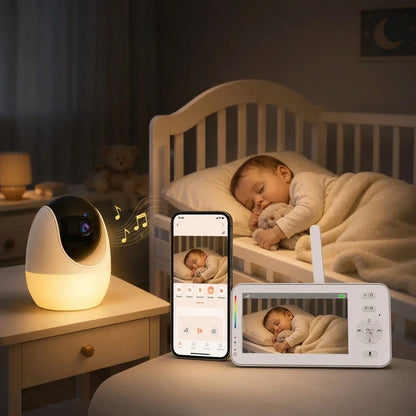 babyphone camera surveillance chaleureux en connexion