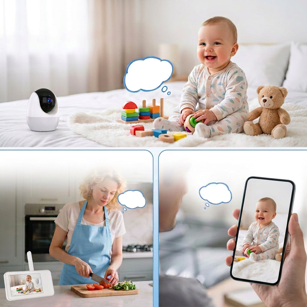  babyphone video surveillance sur téléphone