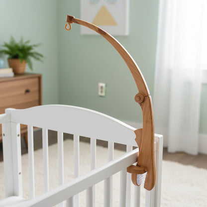 bâton marron mobile pour lit bebe 