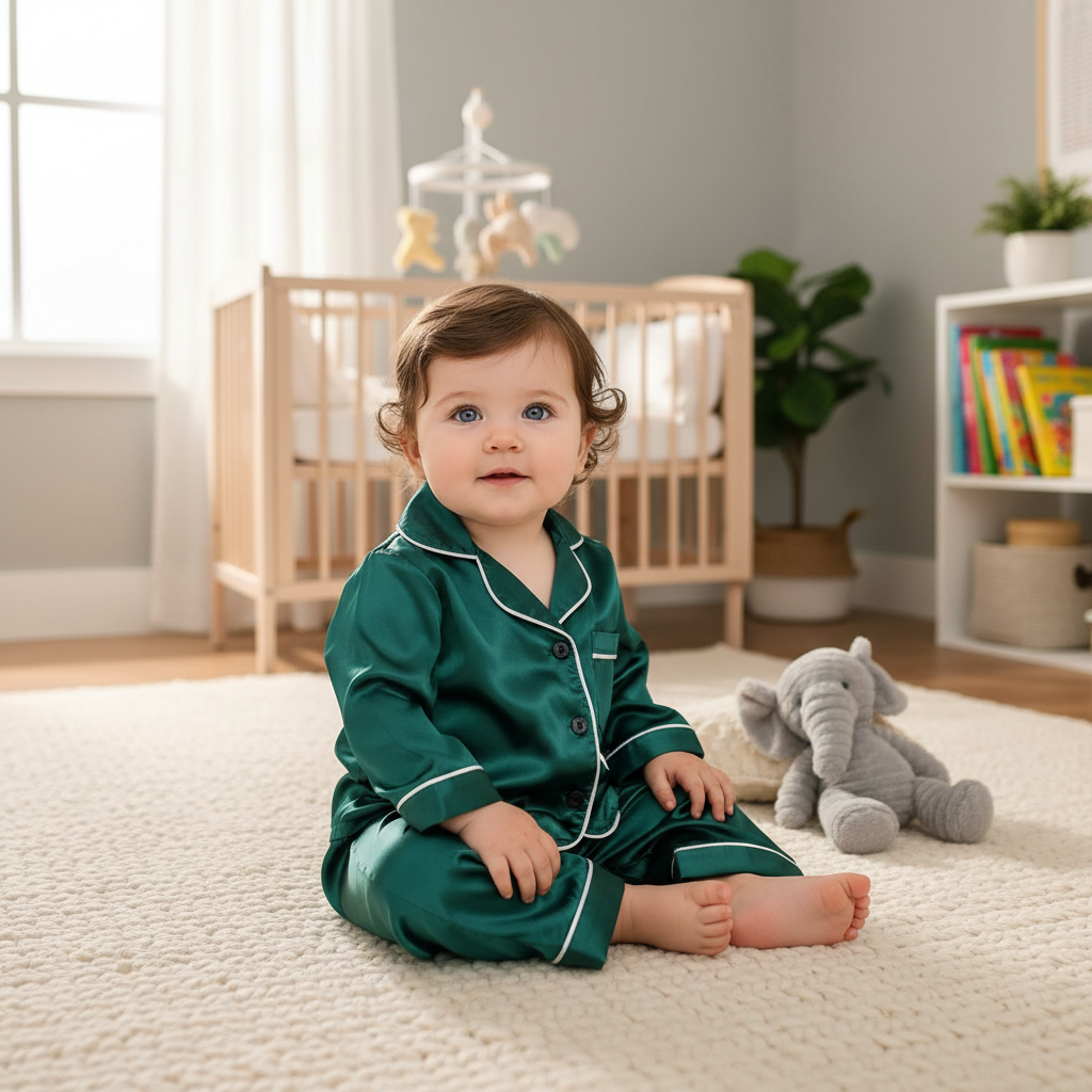 bébé pyjamas vert radieuse