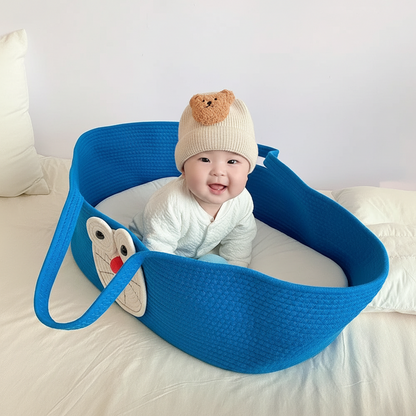  couffin bébé bleu joyeux