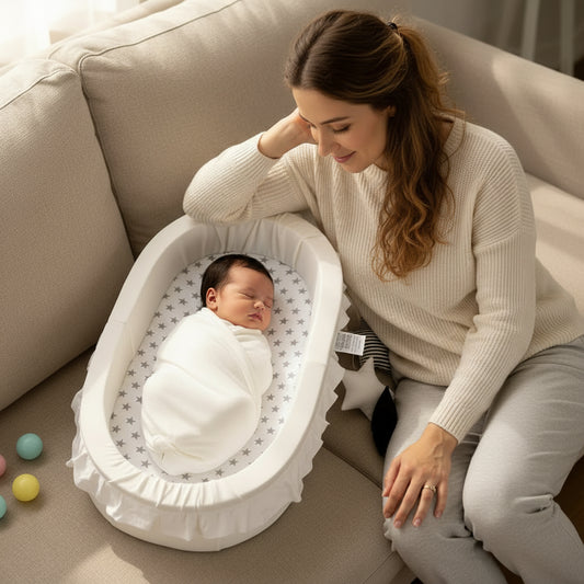  couffin bebe fille blanc amour