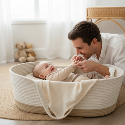 couffin en osier pour bébé cocon liberté