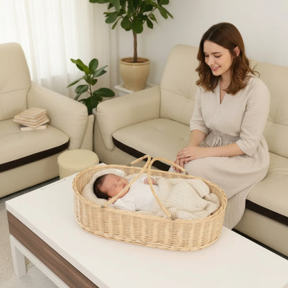 couffin osier bébé nid confort