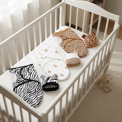 Couverture enveloppante bébé designs animaliers