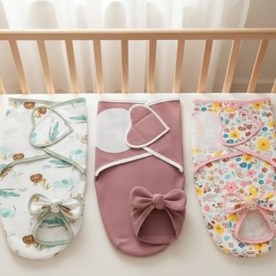 Couverture pour envelopper bebe adorables  