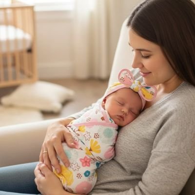 Couverture  pour envelopper bebe sécurisé