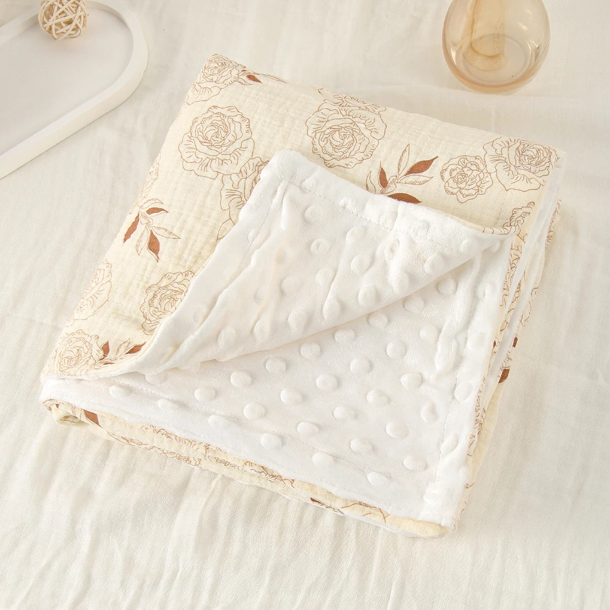 couverture bébé-rose 