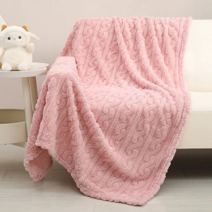 couverture bébé chaude rose cocon doux 