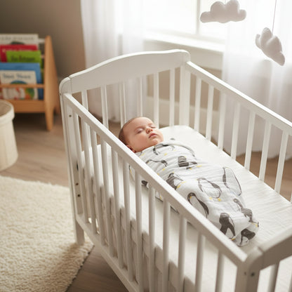 couverture bebe legere manchon noir blanc