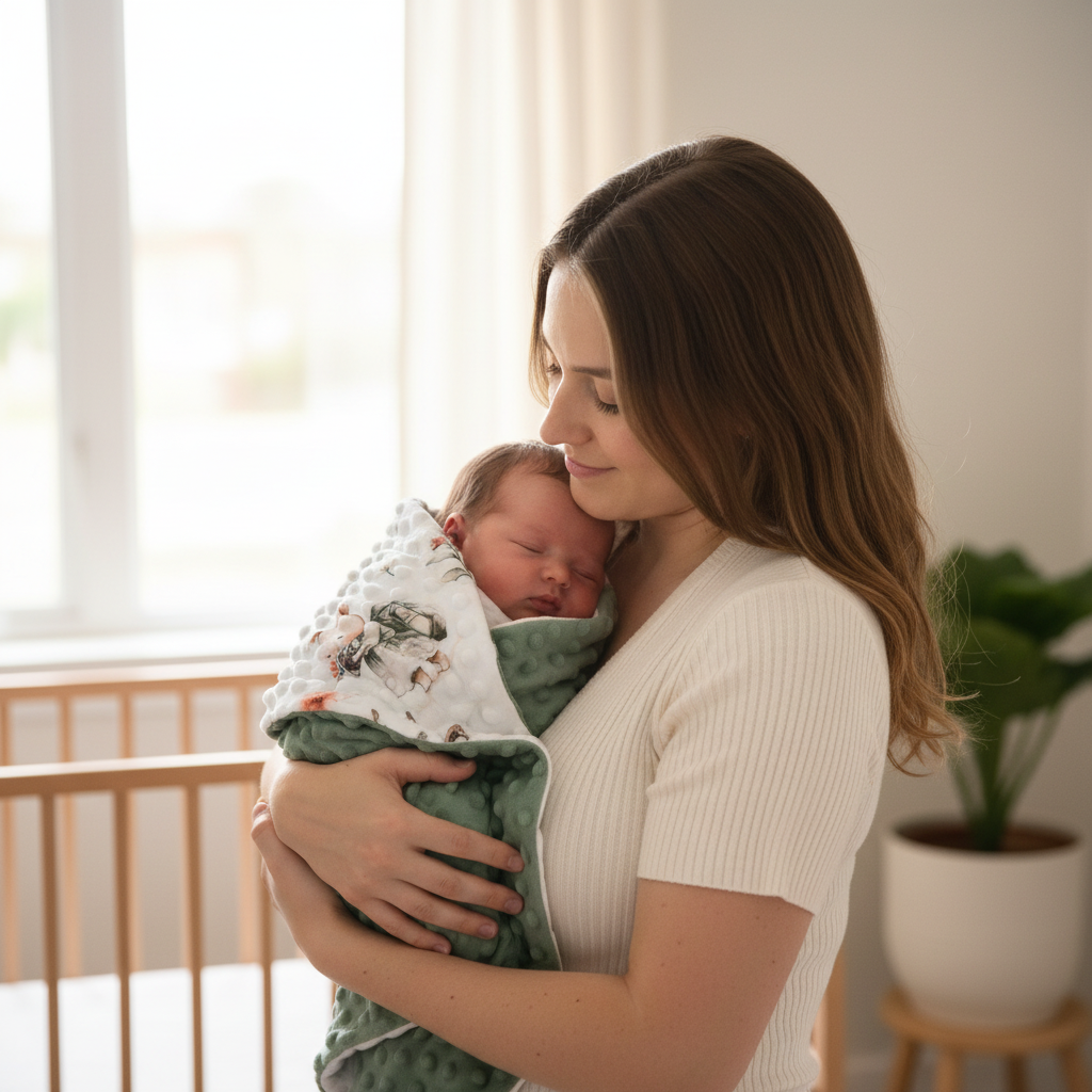 couverture chauffante bebe velours calin maternel