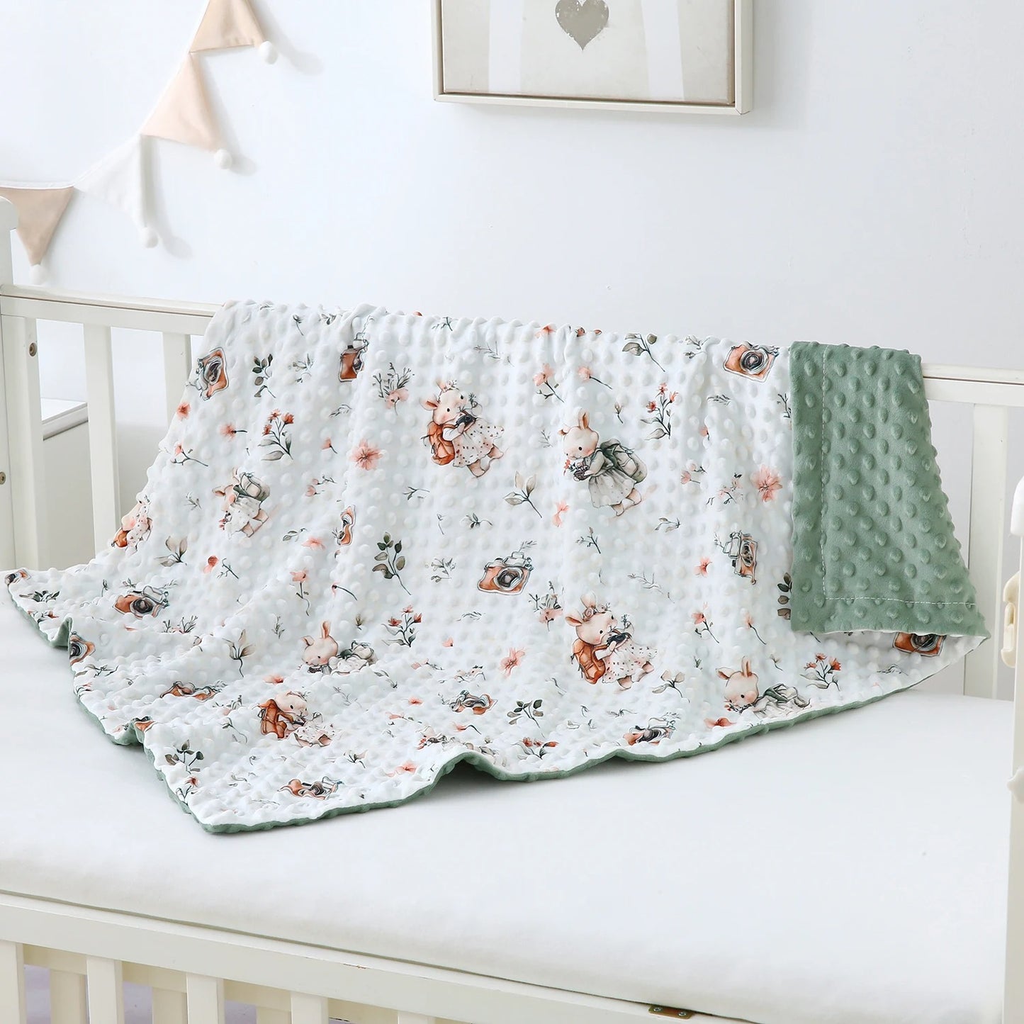couverture chauffante bebe velours confort et rasurant