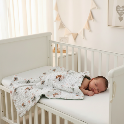 couverture chauffante bebe velours cocon confort 