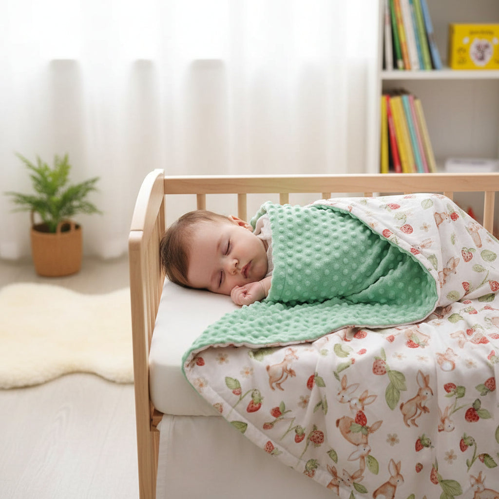 couverture chauffante pour bebe lapin au fresse