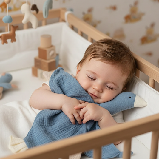 doudou bébé-bleu