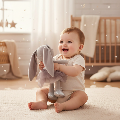 doudou bebe fille-lapin-rose-nude