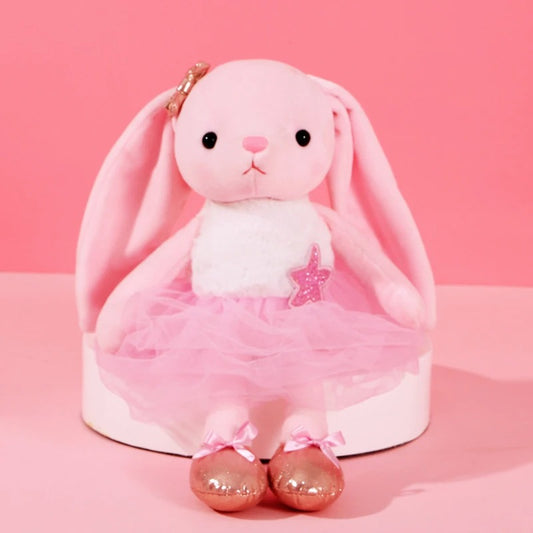 doudou bebe fille lapin-rose