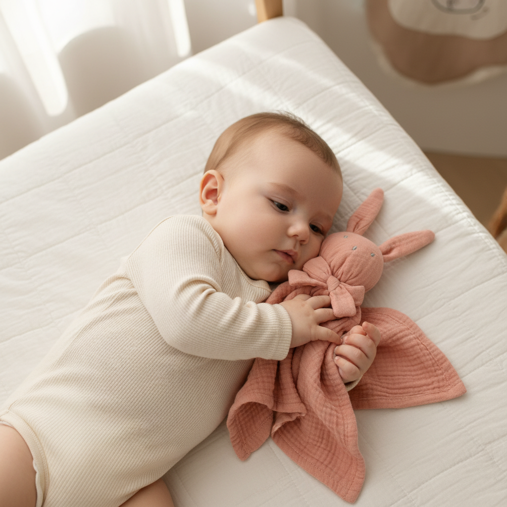 doudou bebe rose-compagnon