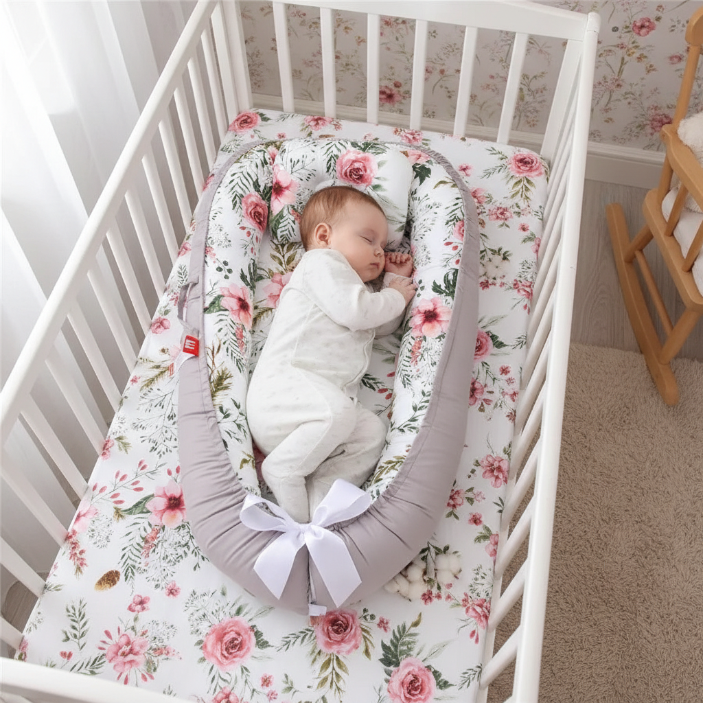 dreducteur de lit bebe-fleuri-confort