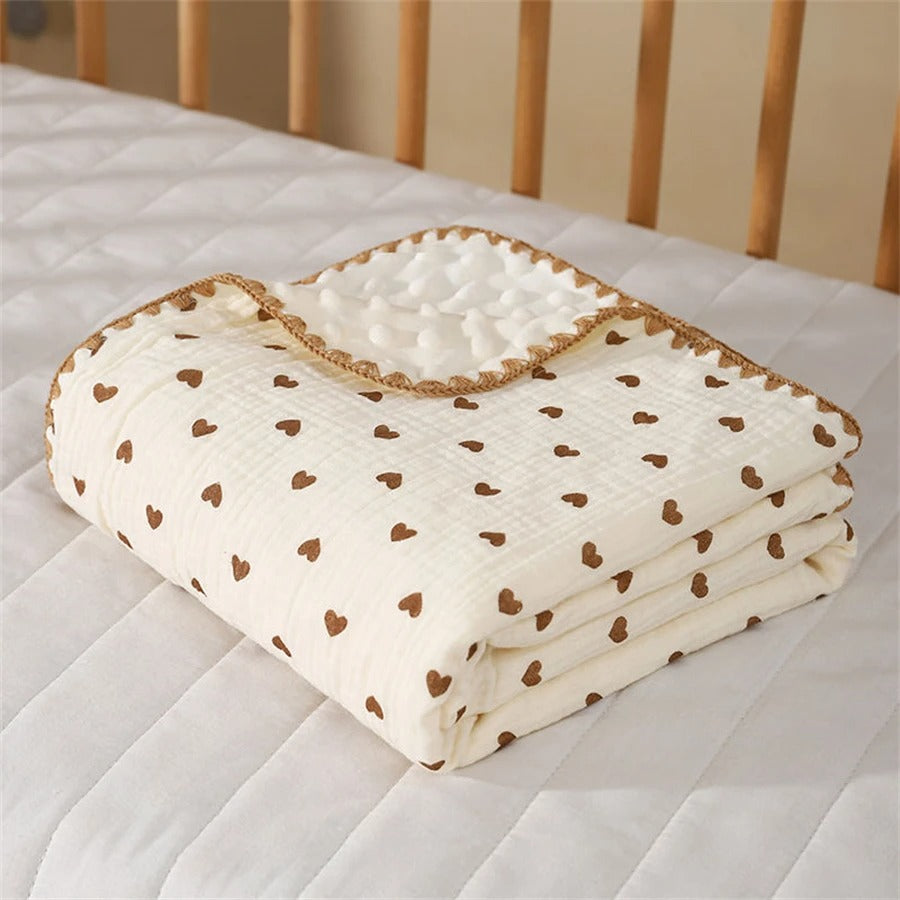 couverture bebe plaide-sourire mignon