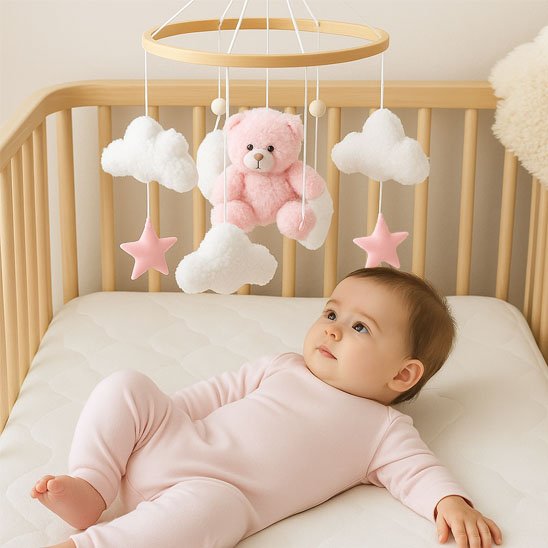Mobile bebe_etoile_rose 