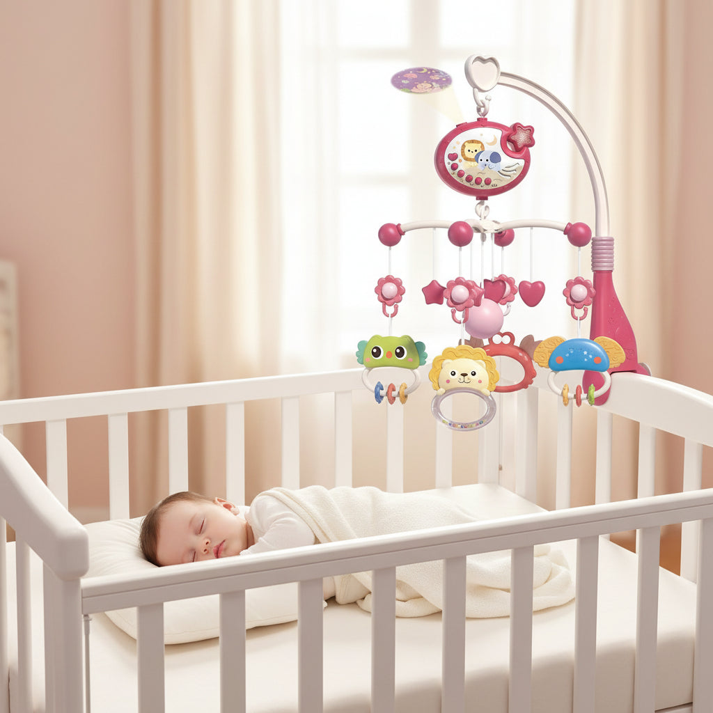 mobile musical pour bebe melodi magique cocon