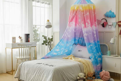 moustiquaire bebe lit-arc-en-ciel