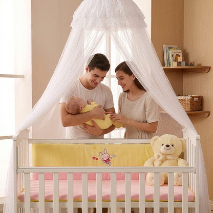  moustiquaire bebe lit blanc cocon