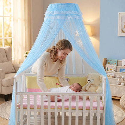  moustiquaire bebe lit bleu cocon