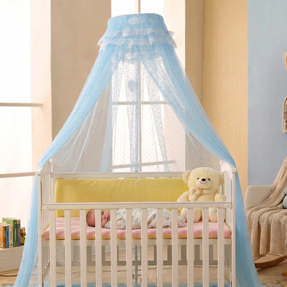  moustiquaire bebe lit cocon bleu