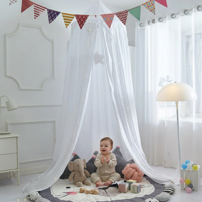  moustiquaire lit de bébé cocon blanc