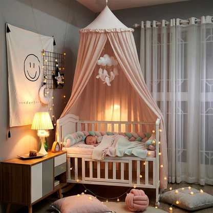  moustiquaire lit de bébé nuage blanc